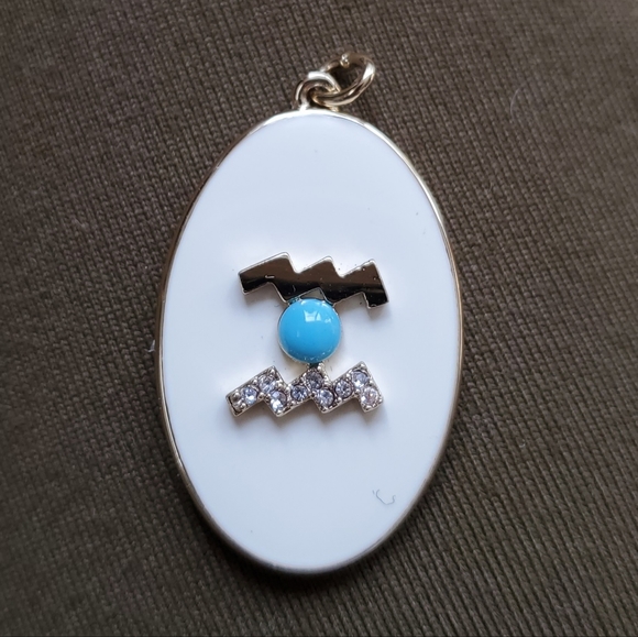 Stella and Dot Momento Zodiac Sign Charm Aquarius - Picture 1 of 4